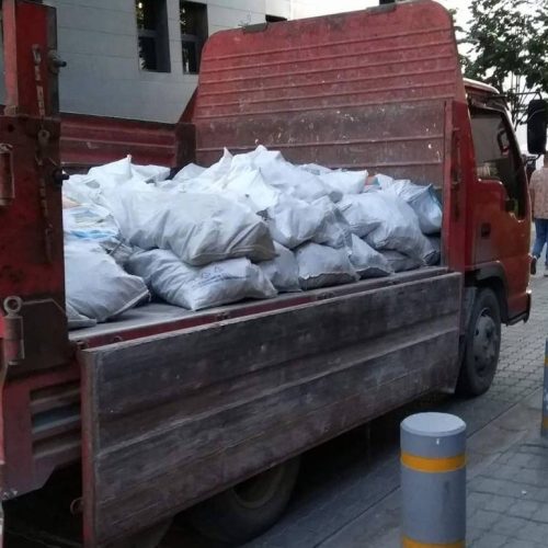 çuvallı moloz taşıma